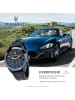 Maserati Chronograph-Armbanduhr Maserati Traguardo in schwarz und blau groß (55x45mm)