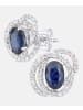 Diamant L'éternel Ohrringe aus 375 Weißgold mit 0.25 Karat Diamant mit Saphir
