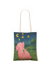 Mr. & Mrs. Panda Tasche Schwein Glück Design ohne Spruch in Weiß