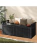 COSTWAY Gartenbox 128x58x53cm in Schwarz