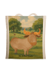 Mr. & Mrs. Panda Tote Bag Sternzeichen Stier Design ohne Spruch in Weiß