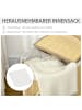 HOMCOM Wäschekorb-62,5L x 37B x 60,5H cm-Naturholz