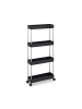 relaxdays Nischenwagen in Schwarz - (B)41,5 x (H)88 x (T)14,5 cm