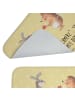 Mr. & Mrs. Panda duschmatten Hase Igel mit Spruch in Gelb Pastell