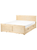 Beliani Doppelbett DAUPHIN in Braun - (W) 149 x (H) 82 x (L) 206 cm