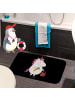 Mr. & Mrs. Panda Badematte Einhorn Vegan ohne Spruch in Schwarz