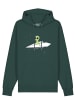 wat? Apparel Sweatshirt Alien on a paper plane in Glazed Green