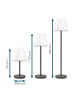 HOBERG Solar-Stehlampe - 3-fach höhenverstellbar - 3 Helligkeitsstufen