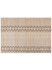 Beliani Kurzflor SOGUT in Beige/Weiß/Schwarz - (W) 160 x (H) 160 x (L) 230 cm