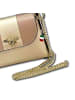 Florence Florence Umhängetasche Leder beige, rosa ca. 19cm