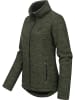 ragwear Strickjacke Liram Melange in Dark Olive