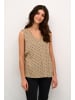 Kaffe Ärmellose Bluse KAmilia Regular fit in Chinchilla/Black Dot Print