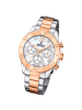 Festina Analog-Armbanduhr Festina Boyfriend silber, rosé mittel (ca. 39mm)