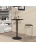 HOMCOM Bartisch-60L x 60B x 68-93,5H cm-Schwarz