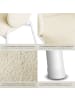 tectake Polsterstuhl mit Bouclé-Bezug, Belastbarkeit 120 kg, 61,5 x 62 x 90 cm