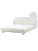 Beliani Doppelbett BAYEL in Weiß - (W) 213 x (H) 100 x (L) 231 cm