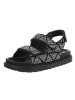 Ital-Design Sandale & Sandalette in Schwarz und Silber