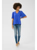 CULTURE Kurzarm-Bluse CUsif Relaxed fit in Victoria Blue