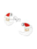 schmuck23 Silber Ohrringe 925 Weihnachten Nikolaus 0,7 cm x 0,8 cm