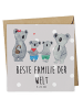 Mr. & Mrs. Panda Deluxe Karte Koala Familie zwei mit Spruch in Grau Pastell