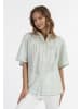 IZIA Damen Kurzarm Bluse in Türkis