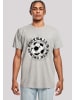 F4NT4STIC T-Shirt Football's Coming Home Paint Splatter in grau meliert
