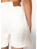 SASSYCLASSY Weite High Waist Jeans Shorts in Offwhite