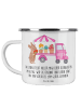 Mr. & Mrs. Panda Becher Osterhase Blumenwagen mit Spruch in Weiß