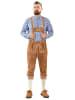 Alessandro Salvarini A. Salvarini Herren Trachten Lederhose Kniebundlederhose AS450 in Hellbraun