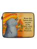 Mr. & Mrs. Panda Laptop Tasche Axolotl Tequila Design mit Spruch in Weiß