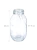 relaxdays Einmachglas in Transparent - 3 Liter