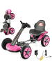 COSTWAY 12V Elektro Gokart LED ab 2 Jahre in Rosa