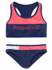 Kangaroos Bustier-Bikini in marine-pink-weiß