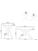 Beliani 2er-Set Couchtisch VALLEY in Transparent/Braun