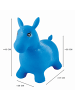 Lexibook Aufblasbares Hüpf-Pony Blau mit Plüschbezug