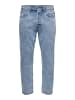 Only&Sons Cropped Jeans Loose Fit Denim Straight Leg Ankle Pants Hose ONSAVI in Hellblau