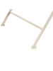 Beliani Klappbarer Tisch BIVIO in Weiß - (W) 90 x (H) 74 x (L) 90 cm