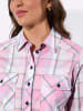 WITT WEIDEN Karo-Bluse in rosé-ecru-kariert