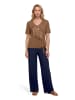 Betty Barclay Basic Shirt mit Schleifenknoten in Classic Nougat