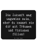 Mr. & Mrs. Panda Mauspad Spruch Zukunftsplanung Ungewissheit ann... in Schwarz