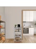 relaxdays Schwerlastregal in Braun/ Silber - (B)60 x (H)120 x (T)30 cm