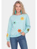 IZIA Women Sweatshirt in Aqua