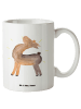 Mr. & Mrs. Panda Keramiktasse Lama Stolz ohne Spruch in Weiß