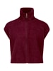 BETTY & CO Strickweste mit Reißverschluss in Fall Burgundy