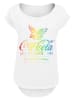 F4NT4STIC Long Cut T-Shirt Coca Cola Ombre Graphic in weiß