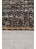 KADIMA DESIGN Teppich Jute-Wolle Farbverlauf, beidseitig nutzbar, handgewebt in Grau
