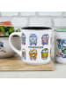 Geda Labels Tasse VW Sketch Emaille-Optik 400ml in Weiß - 400ml