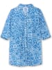 sheego Hemdbluse in kobalt-gemustert