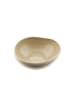 Almina Wave Biscuit Servier- & Salatschale aus hochwertigem Porzellan - 23 x in Beige