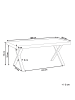 Beliani Esszimmertisch CLIFTON in Braun/Schwarz - (W) 90 x (H) 75 x (L) 180 cm